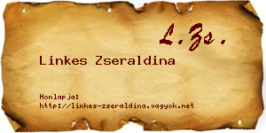 Linkes Zseraldina névjegykártya